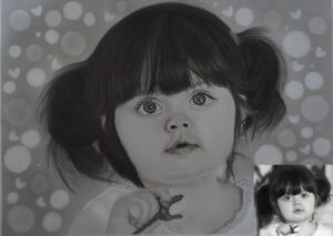 چهره دختر بچه