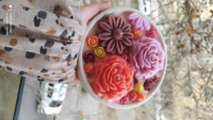 شات شمع گل برجسته
