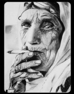 چهره سیاه‌قلم سایز A3