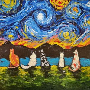 شب پرستاره گربه ها